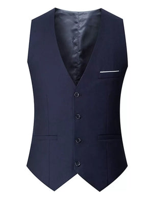 Men's Plus Size Classic Fit Button Up Vest, fit detail