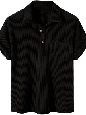 Men's Plus Size Short Sleeve Polo Shirt, product detail