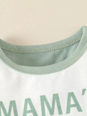 Children's Tank Top And Shorts Set in Light Green, product detail