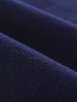 Navy blue cotton toddler boys' underwear fabric detail