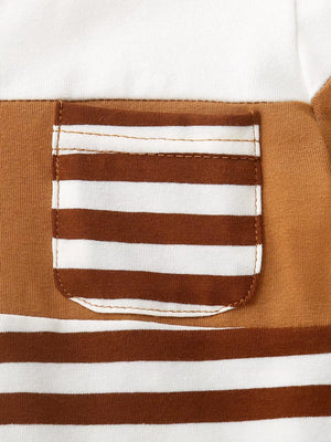 Children's Striped T-shirt And Shorts Set, fit detail