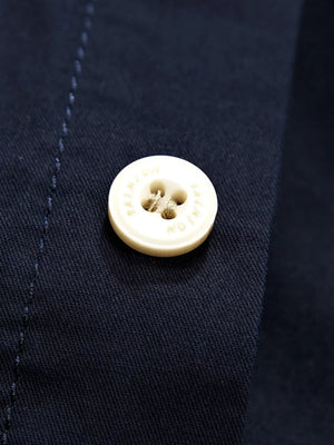 Men S Plus Size Button Up Short Sleeve in Royal Blue, close-up detail