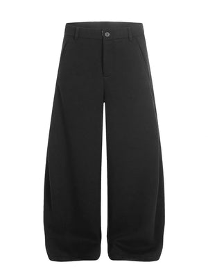 Men's black relaxed fit sweatpants with pockets and adjustable waist.