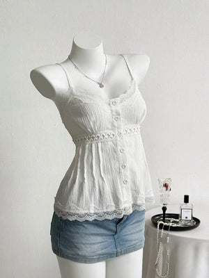 Lace Trim Cami, alternate angle