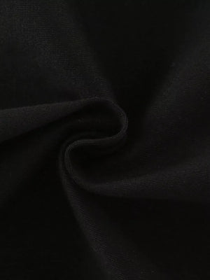 Black toddler t-shirt fabric detail.