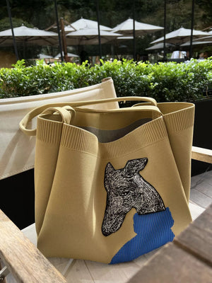 Dog Knit Shoulder Bag, view 11