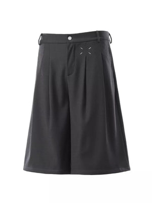 Men's Pleated Loose Fit Capris, side view