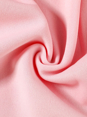 Pink toddler long sleeve shirt and skirt set fabric detail