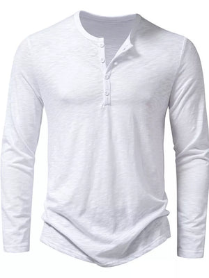Men's Long Sleeve Henley T-shirt, view 15