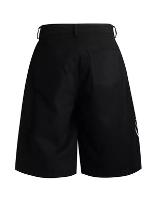 Men's Loose Fit Cargo Capris in Apricot, model styling view