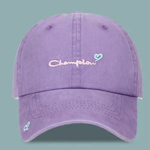 Embroidered Causal Baseball Cap, front view