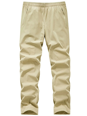 Men's Plus Size Lightweight Quick-dry Pants in Dark Blue, close-up detail