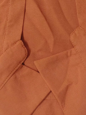 Ochre two-piece set with pocket detail, polyester fabric