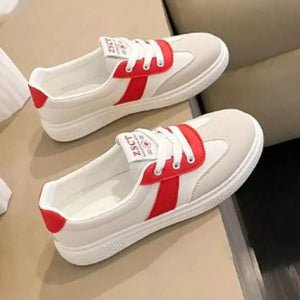 Round Toe Lace Up Sneakers, fabric detail