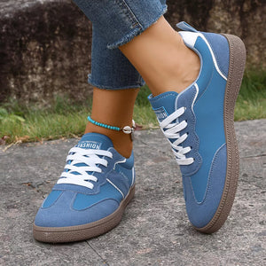 Round Toe Lace Up Sneakers in Wine Red, fabric detail