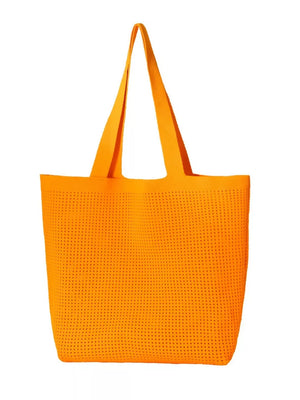 Lightweight Woven Shoulder Bag, back view