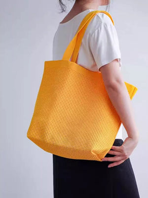 Lightweight Woven Shoulder Bag, close-up detail