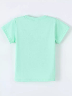 Children's Snail And Bunny Race Graphic T-shirt, back view