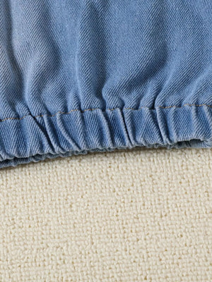 Children's One Shoulder Top And Distressed Jeans Set, close-up detail