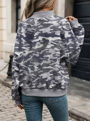 white relaxed sweatshirt with mock neck