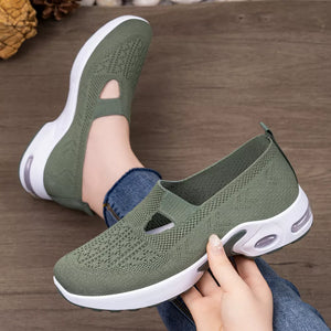 Round Toe Slip-ons in Pink, view 12