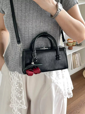 Top Handle Crossbody Bag in Pink, front view