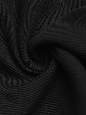 Black cami top fabric detail
