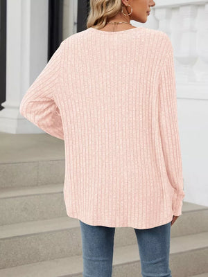 classic cardigan in Black with v-neck