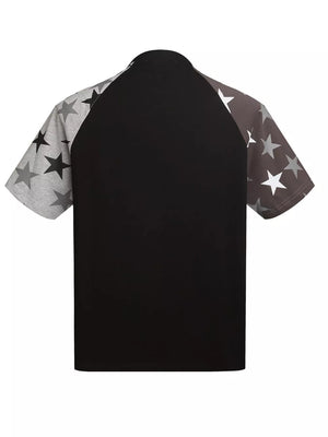 Men's Star Raglan Sleeve T-shirt in White, side view