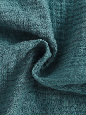 Children's Textured Cami And Shorts Set in Sea Blue, editorial view