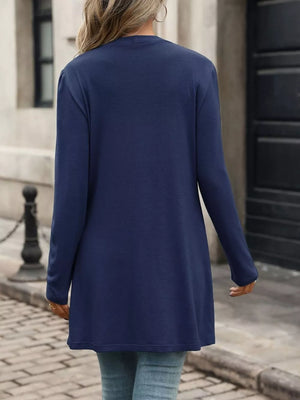 classic cardigan in White with v-neck
