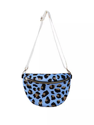 Leopard Print Crossbody Bag, side view