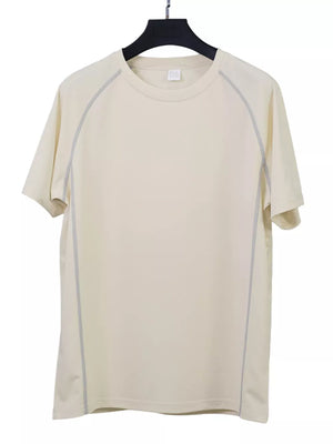 Men's Casual Short Sleeve T-shirt And Shorts Set in Black, side view