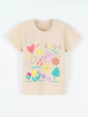 Children's Graphic Short Sleeve T-shirt, side view