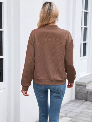 bomber jacket in light gray with zipper and hip-length