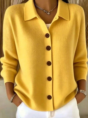 Button-up Long Sleeve Cardigan, product detail