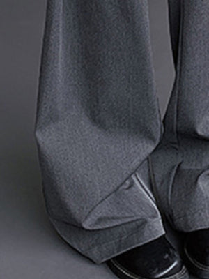 Men's relaxed fit sweatpants in charcoal grey, ankle length, with visible stitching detail.