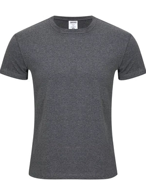 Crew-neck Short-sleeve Top in White, front view