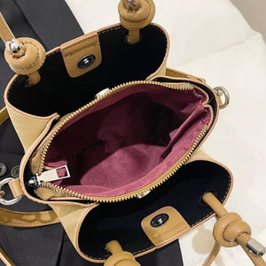 Pu Leather Crossbody Bag in Brown, alternate angle
