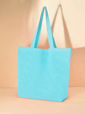 Lightweight Woven Shoulder Bag, fabric detail