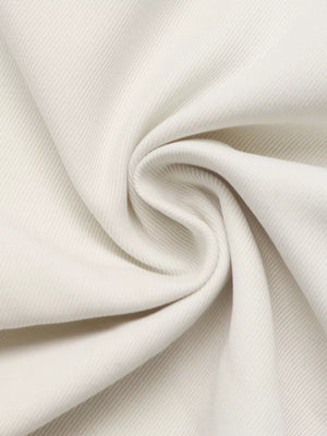 Contrast Trim Zip Up Jacket in White, view 13