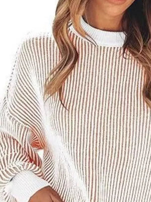 pullover sweater featuring striped in black with 100% polyester Care instructions: Machine wash cold texture