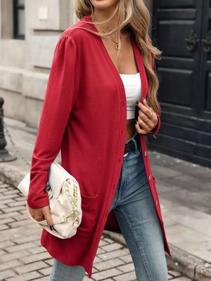 turquoise cardigan