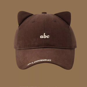 Cat Ear Baseball Cap, side view