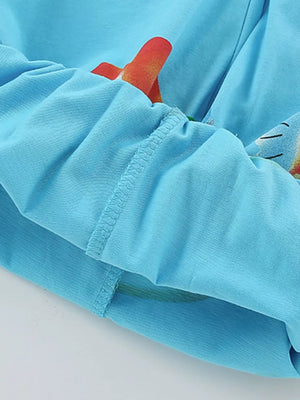Toddler boys' cotton blend underwear set, vibrant shark print, comfortable, casual.