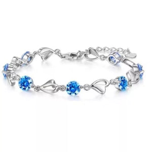0.3 Carat Moissanite 925 Sterling Silver Bracelet in Silver, alternate angle
