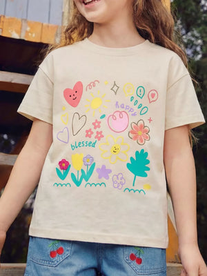Children's Graphic Short Sleeve T-shirt, front view