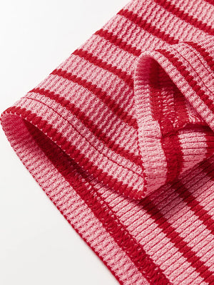 light pink t-shirt with hip-length and pullover