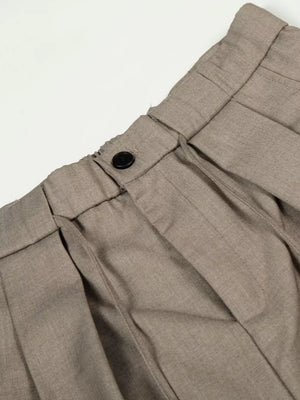Men's Wide Leg Pleated Pants, fabric detail