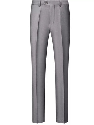 Men's Slim Fit Full Size Dress Pants in Navy Blue, alternate angle